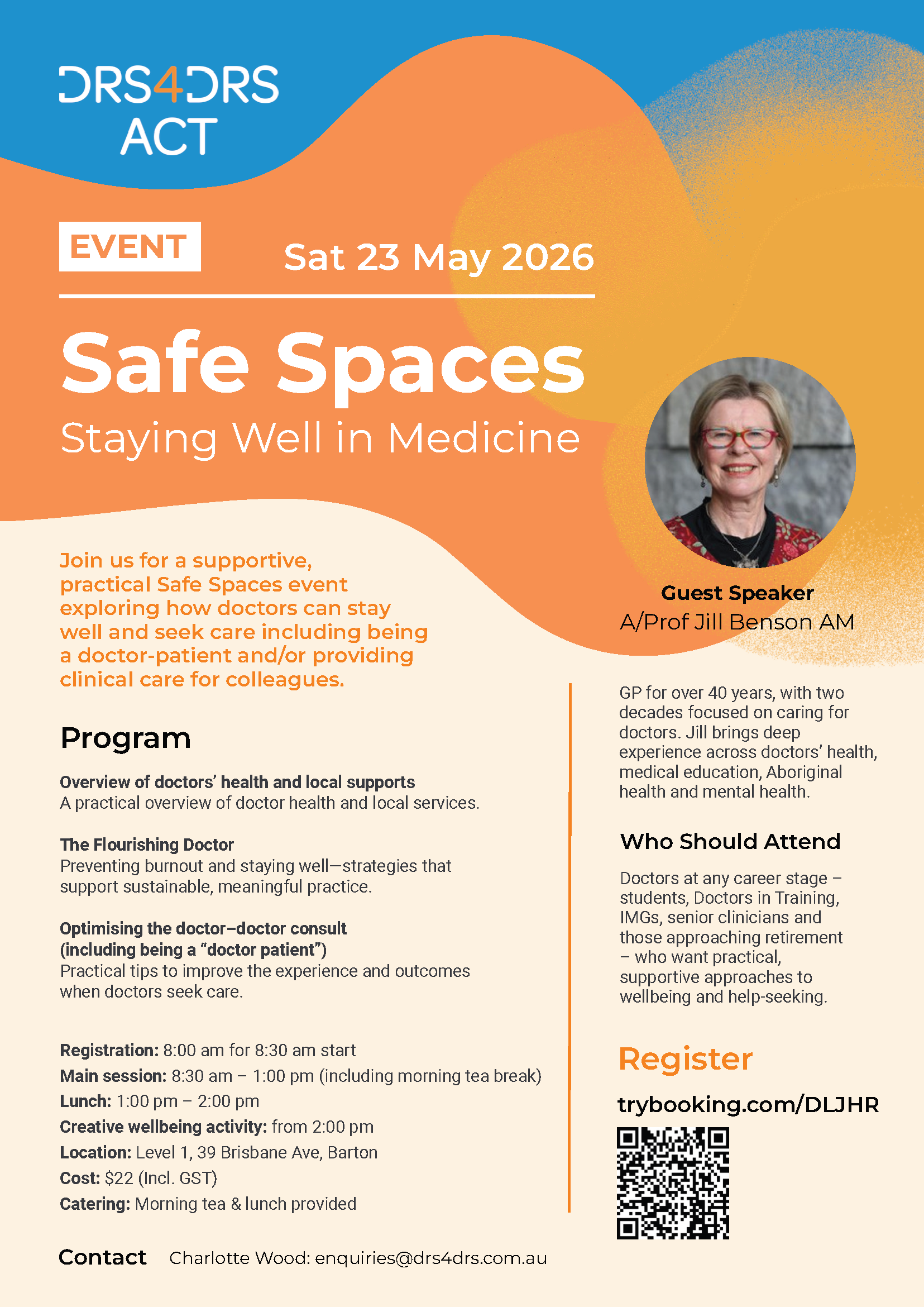 Drs4Drs ACT Safe Spaces – Staying Well in Medicine 